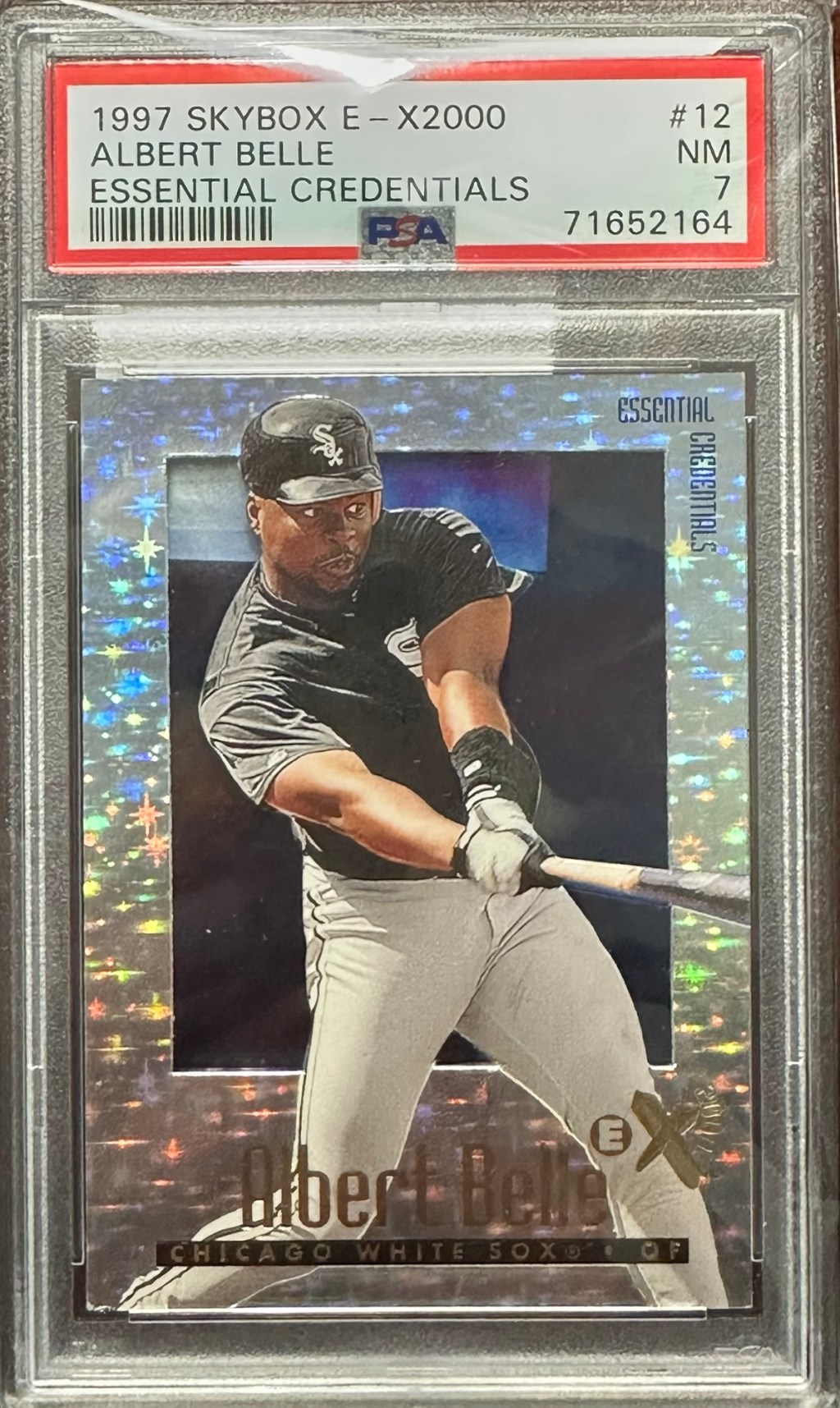 Albert Belle | 1997 E-X2000 Essential Credentials 069/099 | PSA 7 (Pop 3, 1&nbsp;Higher)
