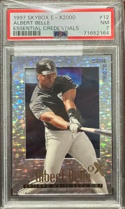 Albert Belle | 1997 E-X2000 Essential Credentials 069/099 | PSA 7 (Pop 3, 1&nbsp;Higher)