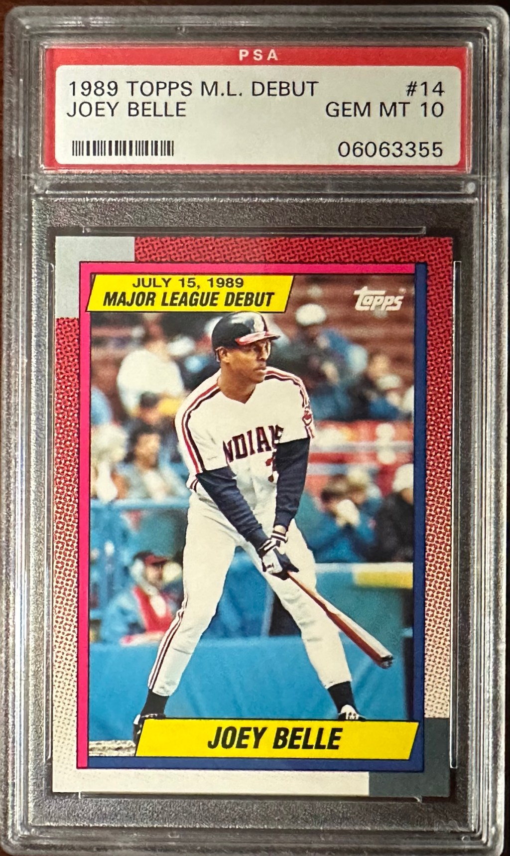 Albert Belle | 1989 Topps Major League Debut #14 | PSA&nbsp;10