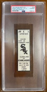 Albert Belle | July 15, 1994 Corked Bat Game Ticket Stub | PSA&nbsp;Authentic