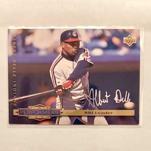 1994 Upper Deck Top Performers Albert Belle baseball card front, RBI Leader